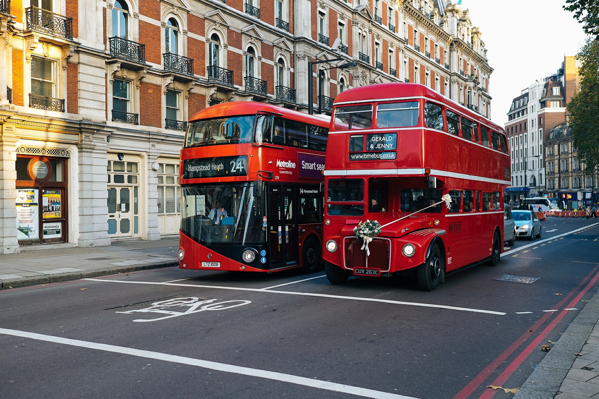 Londyn - autobusy napędzane kawą