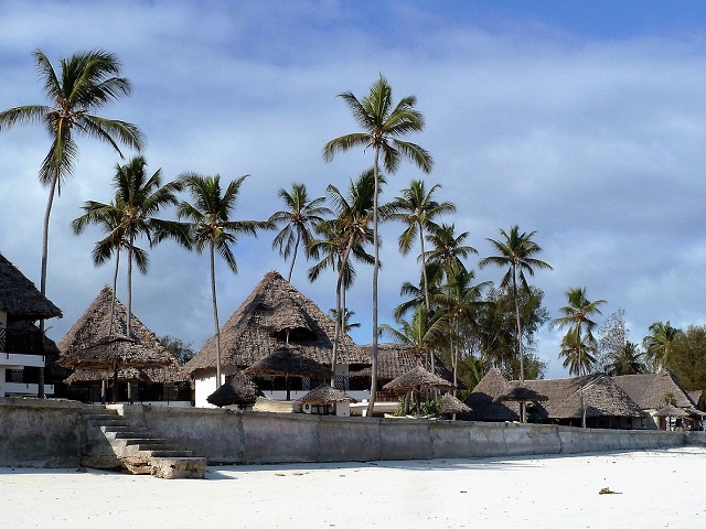 Zanzibar - widok na plażę